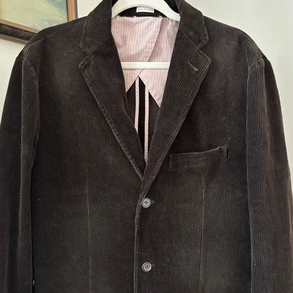 J. Crew Vintage Grandpacore Brown Corduroy Sport Coat Blazer Size Large - Picture 4 of 13